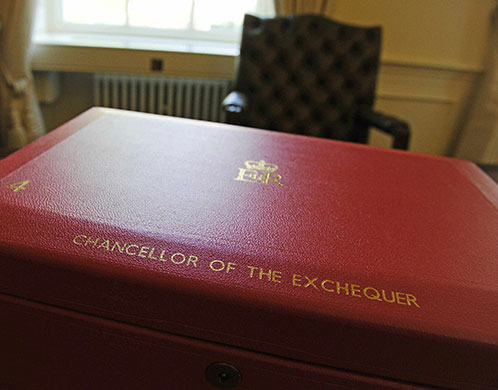 Week in business: The traditional red brief case of Britain's Chancellor of the Exchequer
