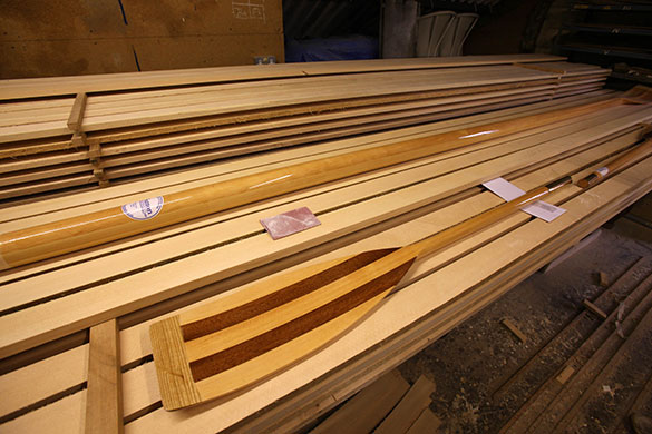 Disappearing Acts: Master craftsman Peter Martin makes an oar at J Sutton, Windsor, Berks