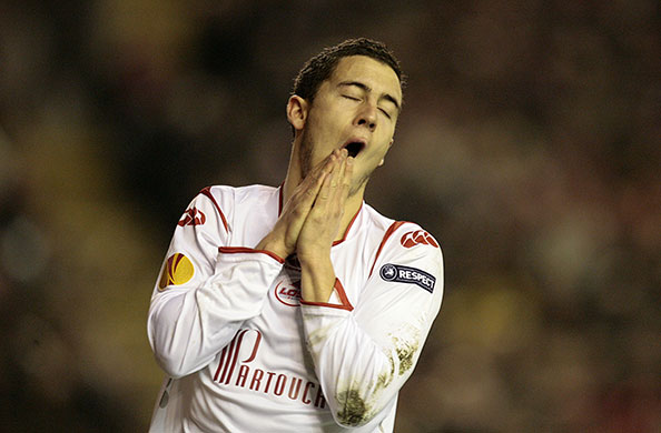 Europa League: Eden Hazard rues his missed chance