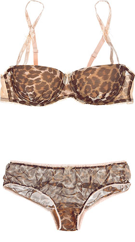 Key Trends: animal: bra and briefs