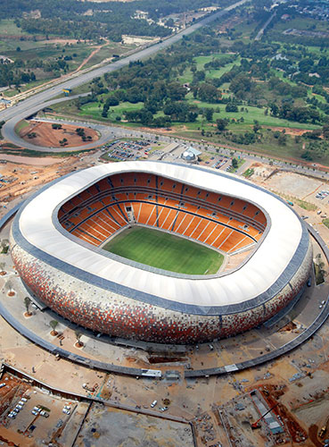 World Cup stadia: Aerial view taken on February 18, 2010 s