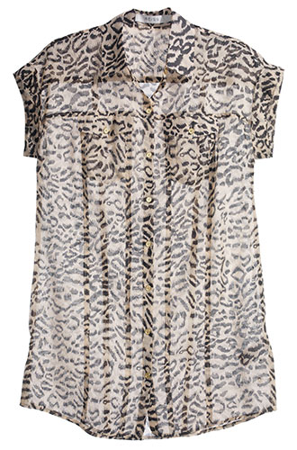 Spring fashion: Spring fashion leopard print blouse