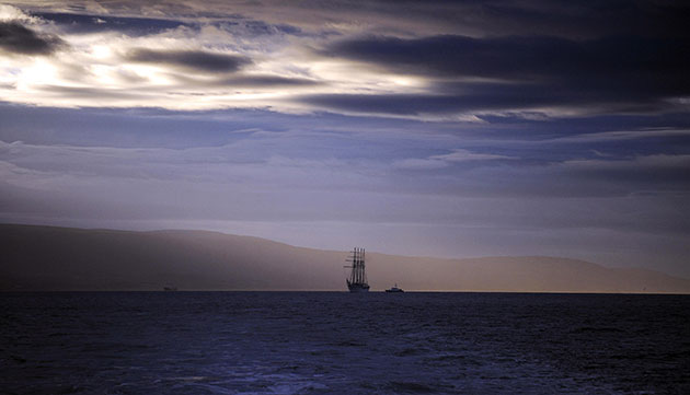 24 Hours in Pictures: Chilean tall ship 'Esmeralda' during the regatta of Tall Ships
