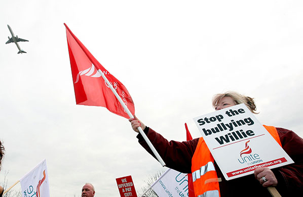ba strike day 2: BA cabin crew strike