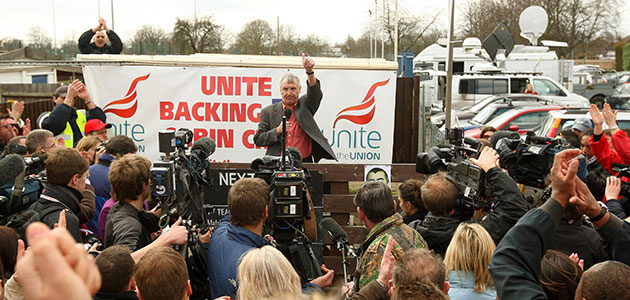 BA Strike: BA cabin crew strike Secretary of the Unite Union Tony Woodley