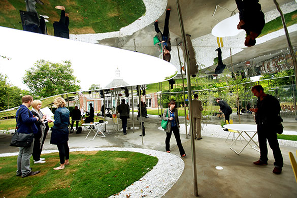 Serpentine gallery: Serpentine pavilion designed by Kazuyo Sejima and Ryue Nishizawa of Sanaa