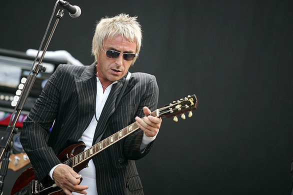 Paul Weller Timeline: Paul Weller performing at the Glastonbury Festival in 2007