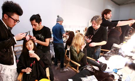 models backstage make up