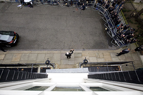 Martin Argles election: Alistair Darling with the budget box outside 11 Downing Street