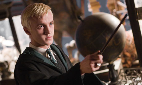 Tom Felton as Draco Malfoy in Harry Potter and the Half-Blood Prince.