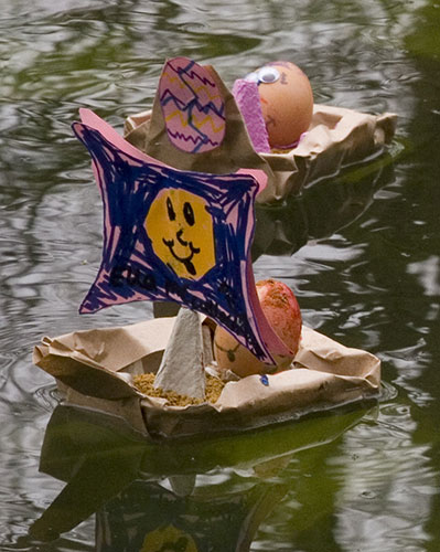Easter family activities: Anglesey Abbey Egg raft Race 