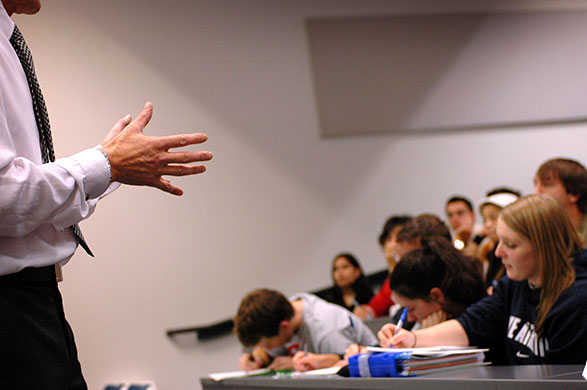 week in business: Lecture at a university