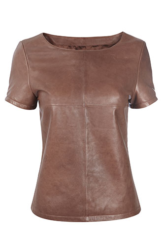 Briefing29: Leather T-shirt from Wallis