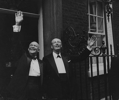 UK and US: 1959: President Dwight D. Eisenhower with Harold MacMillan