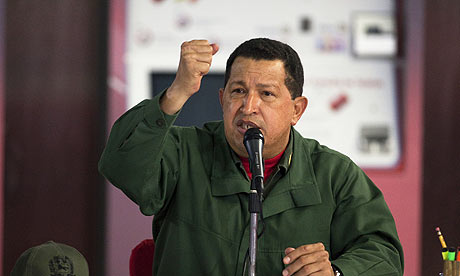 Venezuelan President Hugo Chavez speaks 