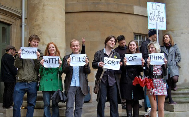 Save 6 Music protest: Fans of Father Ted protest