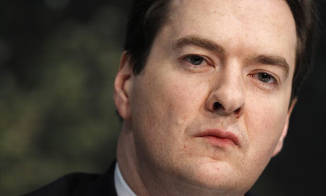 George Osborne at a press conference on 29 March 2010.