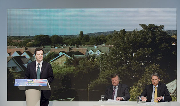 Martin Argles: 29 March: George Osborne's press conference at Conservative Central Office