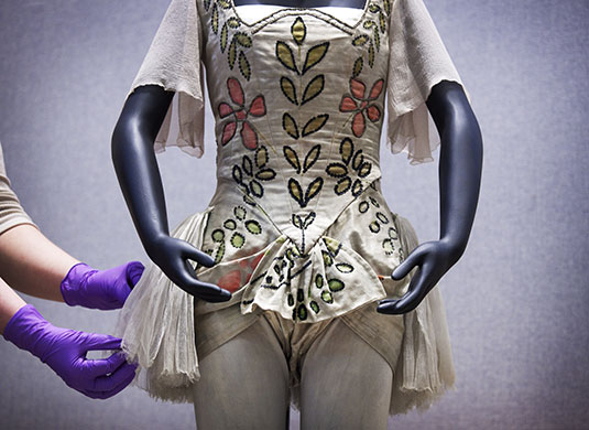 Ballets Russes: Costume worn by Alice Nikitina as Flore in 'Zephyr et Flore'