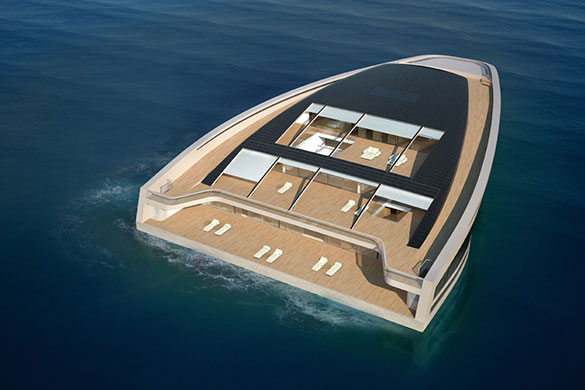 Wally Herme Yachts: The exterior of the yacht when open