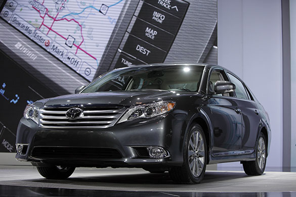 Recalled cars: Toyota Avalon at the 2010 Chicago Auto Show