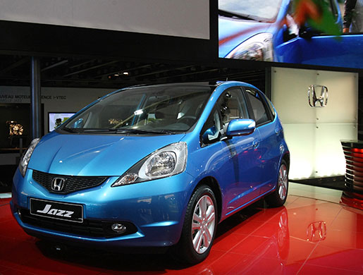 Recalled cars: The Honda Jazz at the 2008 Paris Motor show