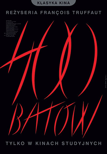 Homework posters: Polish film poster for the 400 Blows designed by Homework