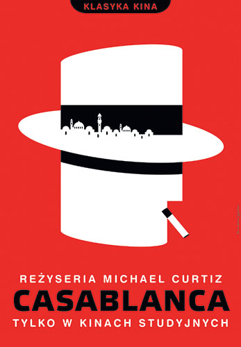 Homework posters: Polish film poster for Casablanca designed by Homework