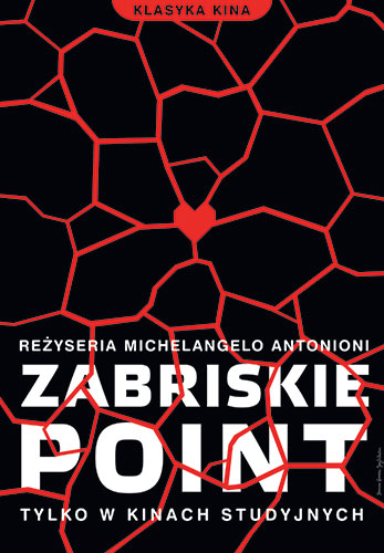 Homework posters: Polish film poster for the Zabriskie Point designed by Homework