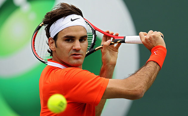 24 hours in Sport: Roger Federer of Switzerland at Sony Ericsson Open Key Biscayne, Florida