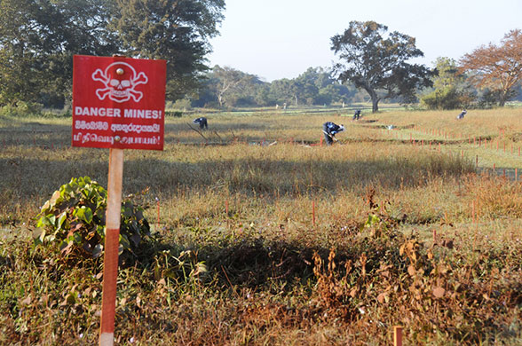landmines: landmines sri lanka