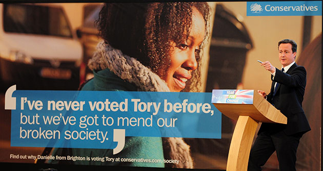 Election posters: David Cameron launches I've never voted Tory before poster