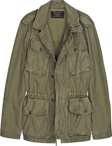 American fashion: Boyfriend fatigue jacket by J Crew