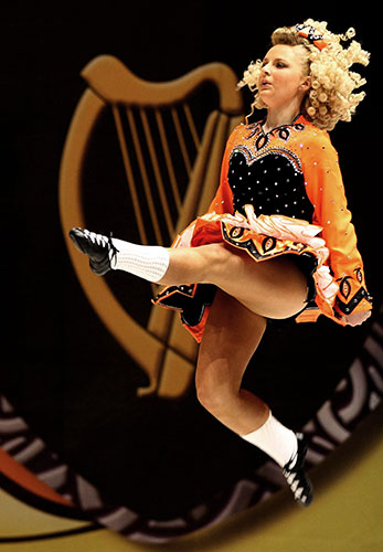 Irish Dance Championships: A dancer competes in the World Irish Dance Championships 