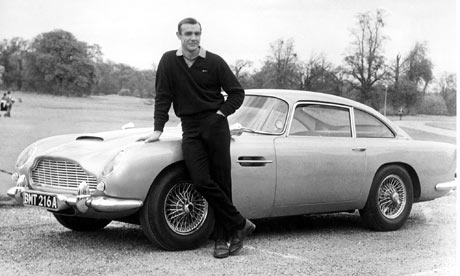 Sean Connery with the Aston Mar...