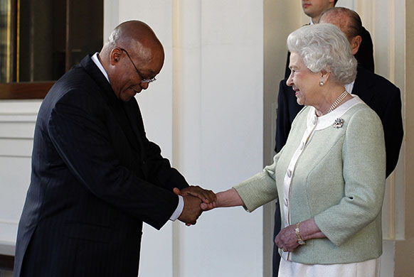 Zuma's Last Day: Queen Elizabeth II bids farewell to Jacob Zuma on the last day of his visit