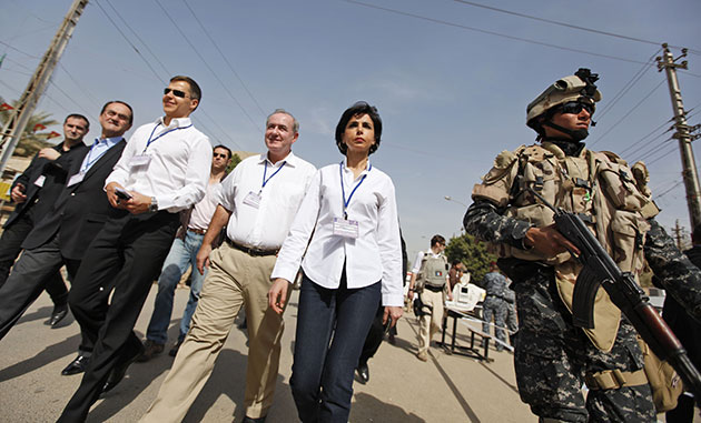 Elections in Iraq: Rachida Dati tours polling sites on election day