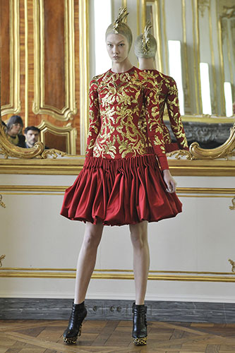 Alexander McQueen: Alexander McQueen Autumn Winter 2010 collection, at Paris Fashion Week