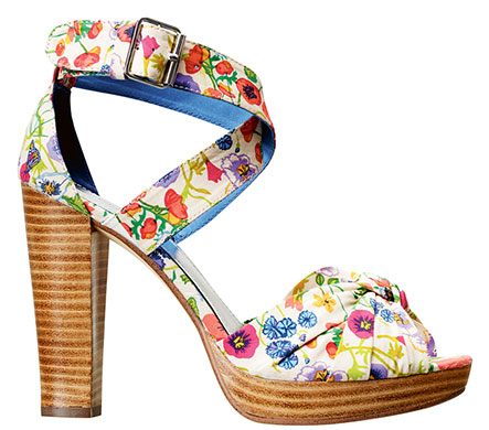 Key Trends: Floral: Platform sandals