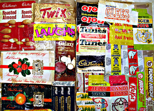 in pictures: hobbies: sweet ­wrappers