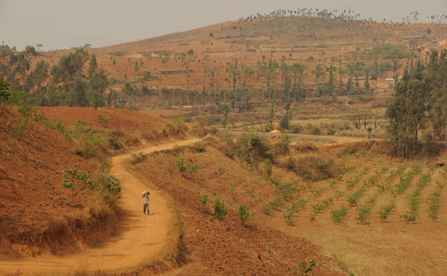 Drought in South China: Qixing village in drought stricken Yunnan province