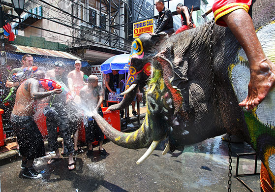 24 hours in pictures: Songkran Festival in Bangkok