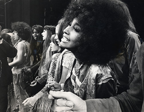 Hair the muscial: Martia Hunt And The Cast Of The Musical 'hair' At Rehearsal.