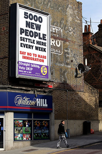 Election poster: A poster for the UK Independence Party (UKIP) in London