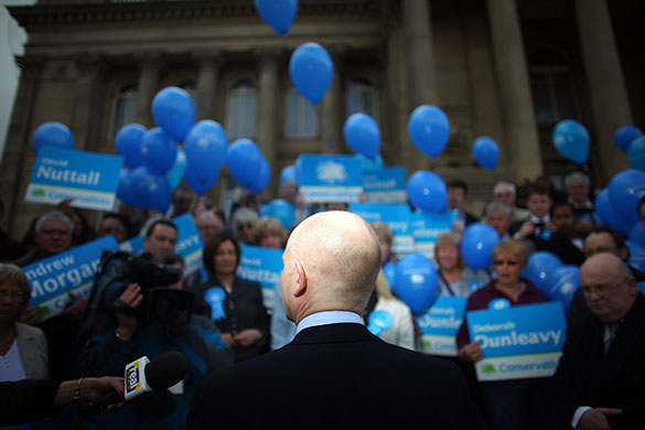 Election campaign: William Hague launches the Conservative manifesto in Bolton
