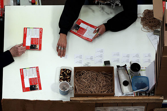 Printing Labour leaflets: Election Material Is Printed As The Campaign Enters Its Second Week