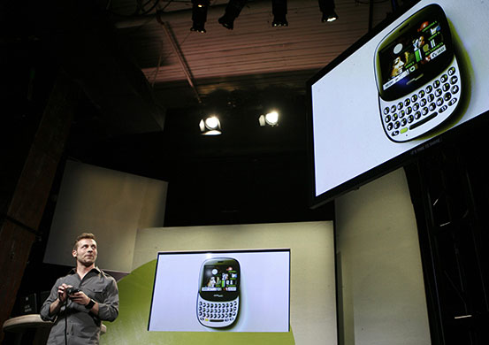 Week in business: Microsoft marketing manager Derek Snyder introduces the Kin One smart phone