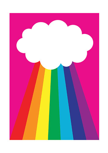 pick me up: Anthony Burrill,  Rainbow Cloud, 2009