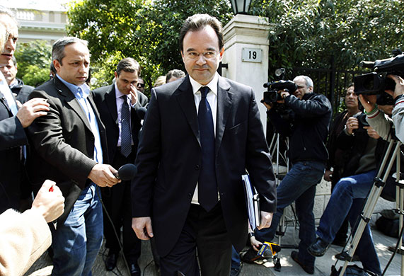 Week in business: Greece's Finance Minister George Papaconstantinou in Athens