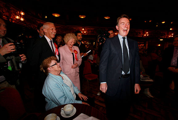 Mandelson in Blackpool: Peter Mandelson in the the Tower Ballroom 
